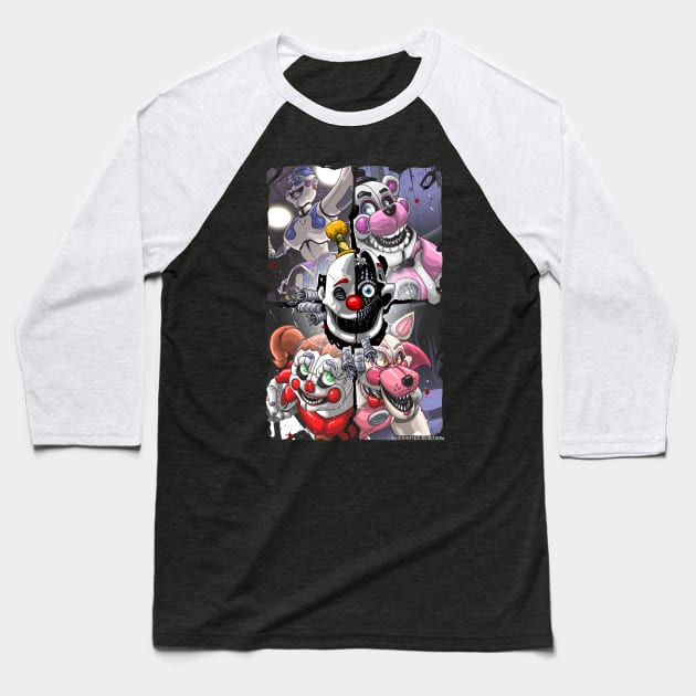 Five Nights at Freddy's: Sister Location Baseball T-Shirt by JohnnySegura3rd